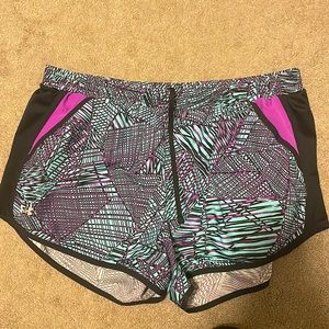 Blue and Purple Under Armor Running shorts!